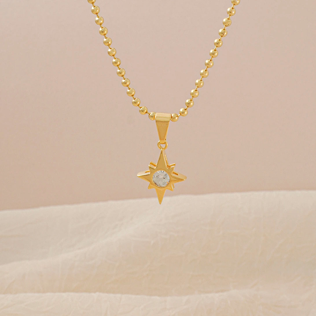 Zirconia Crystal Star Pendant