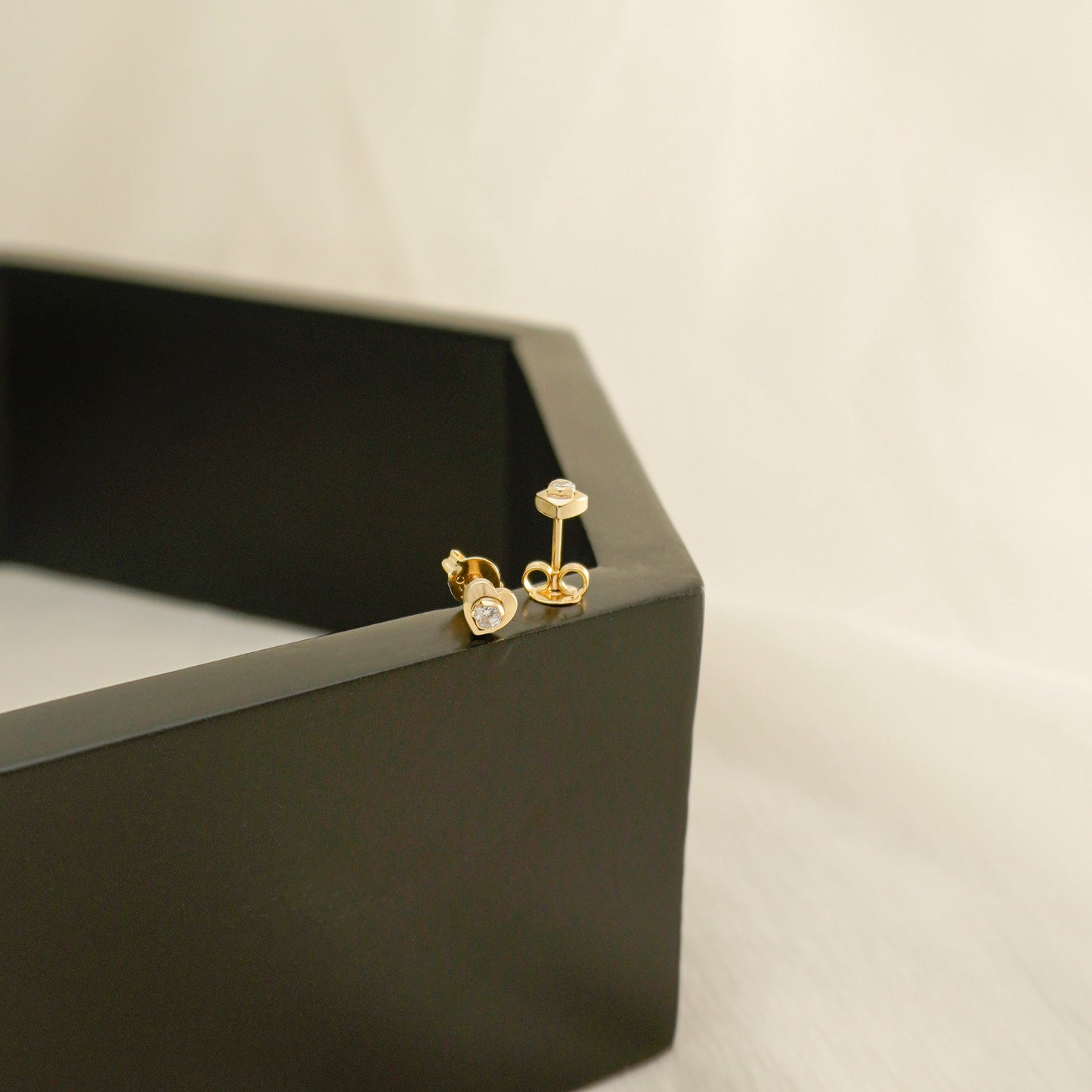 Heart Mini Zirconia Earrings