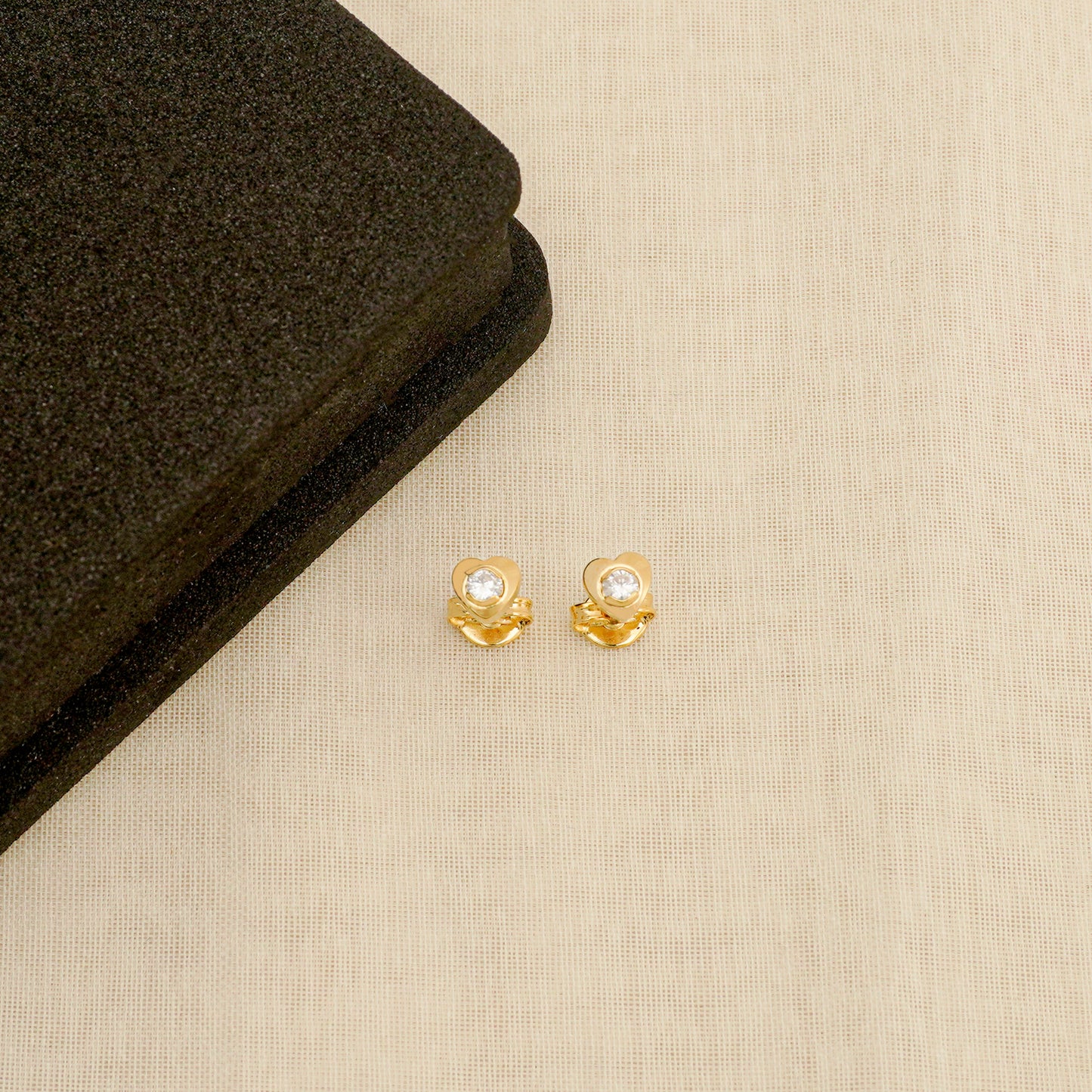 Heart Mini Zirconia Earrings