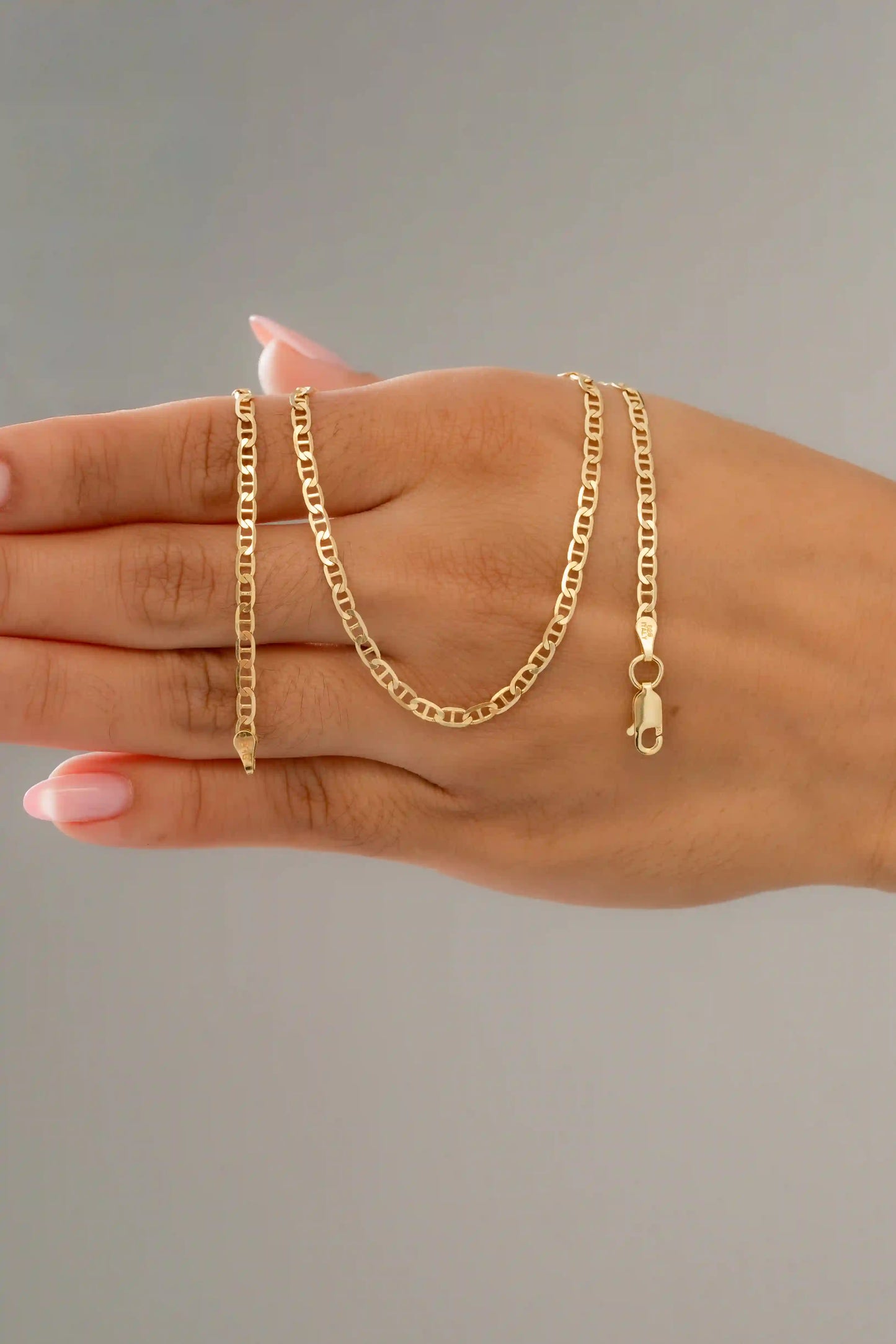 Marine 925 Sterling Silver Chain Necklace