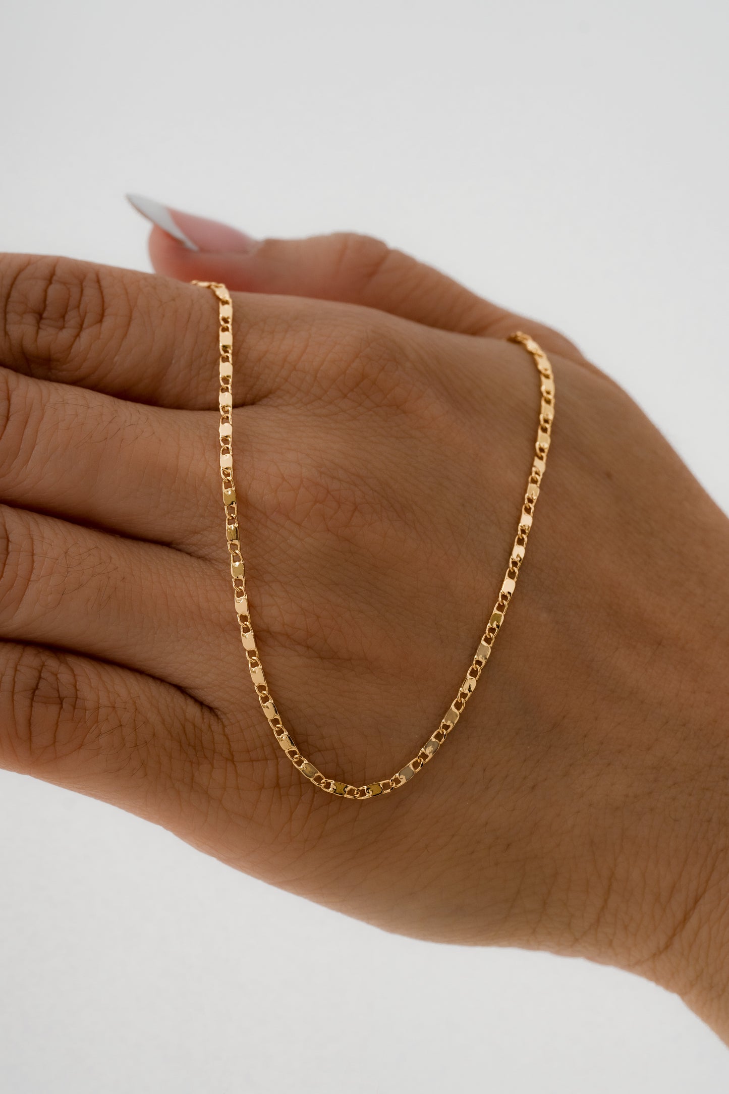 Tejido Plano Chain Necklace