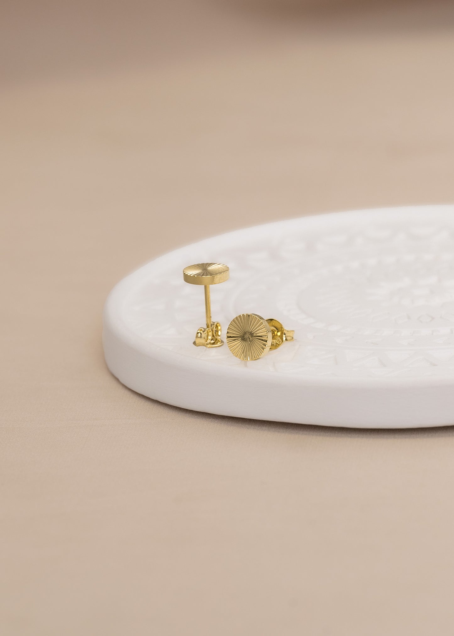 Flat Sun Earrings