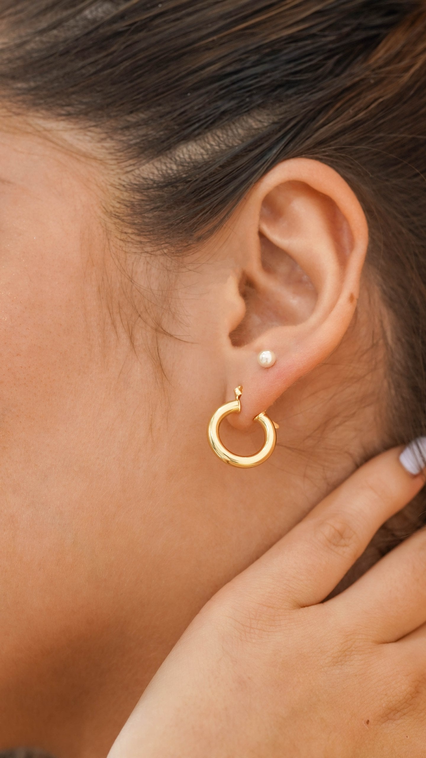 Tubular Small Hoop Earrings
