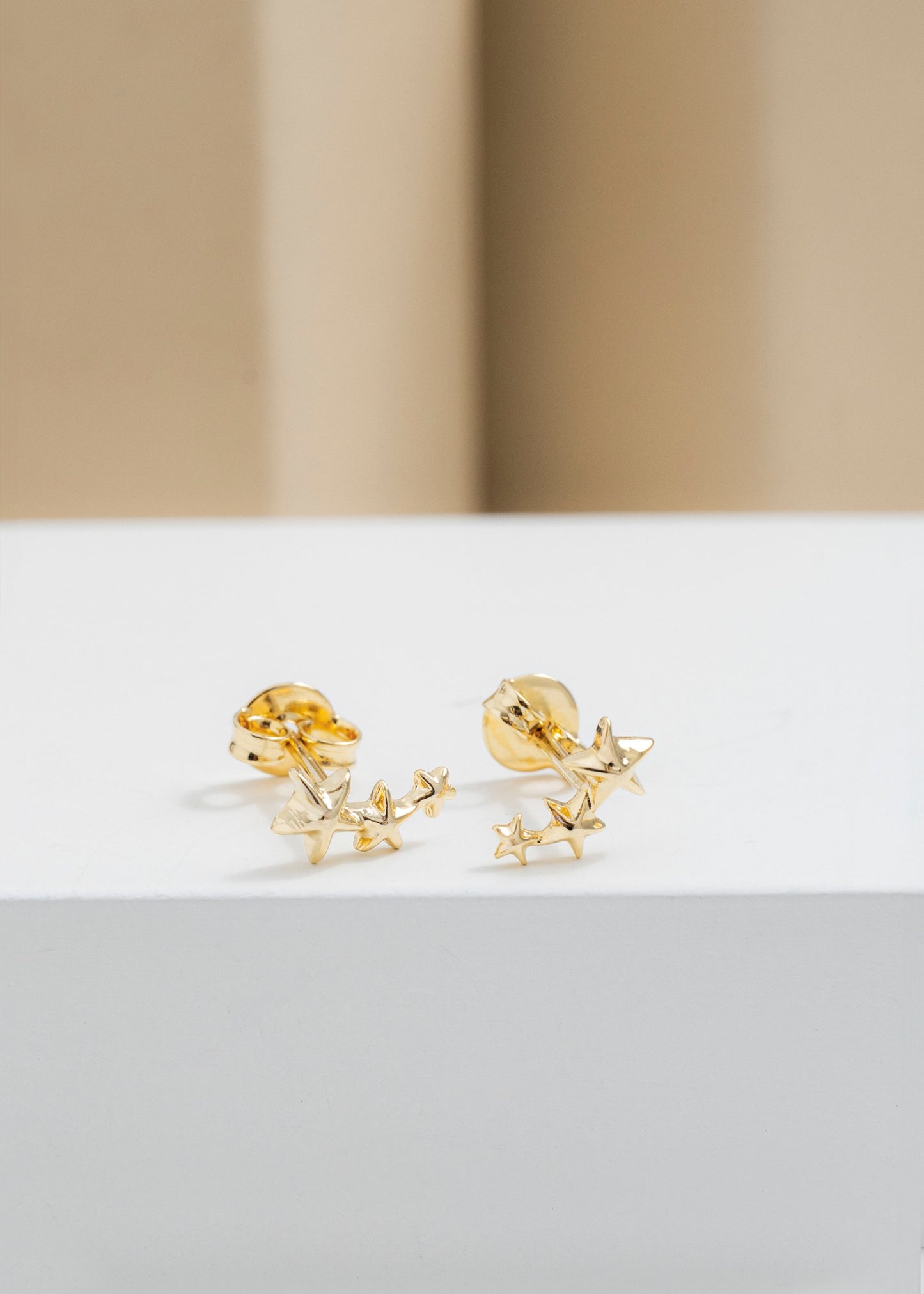 Triple Stars Earrings
