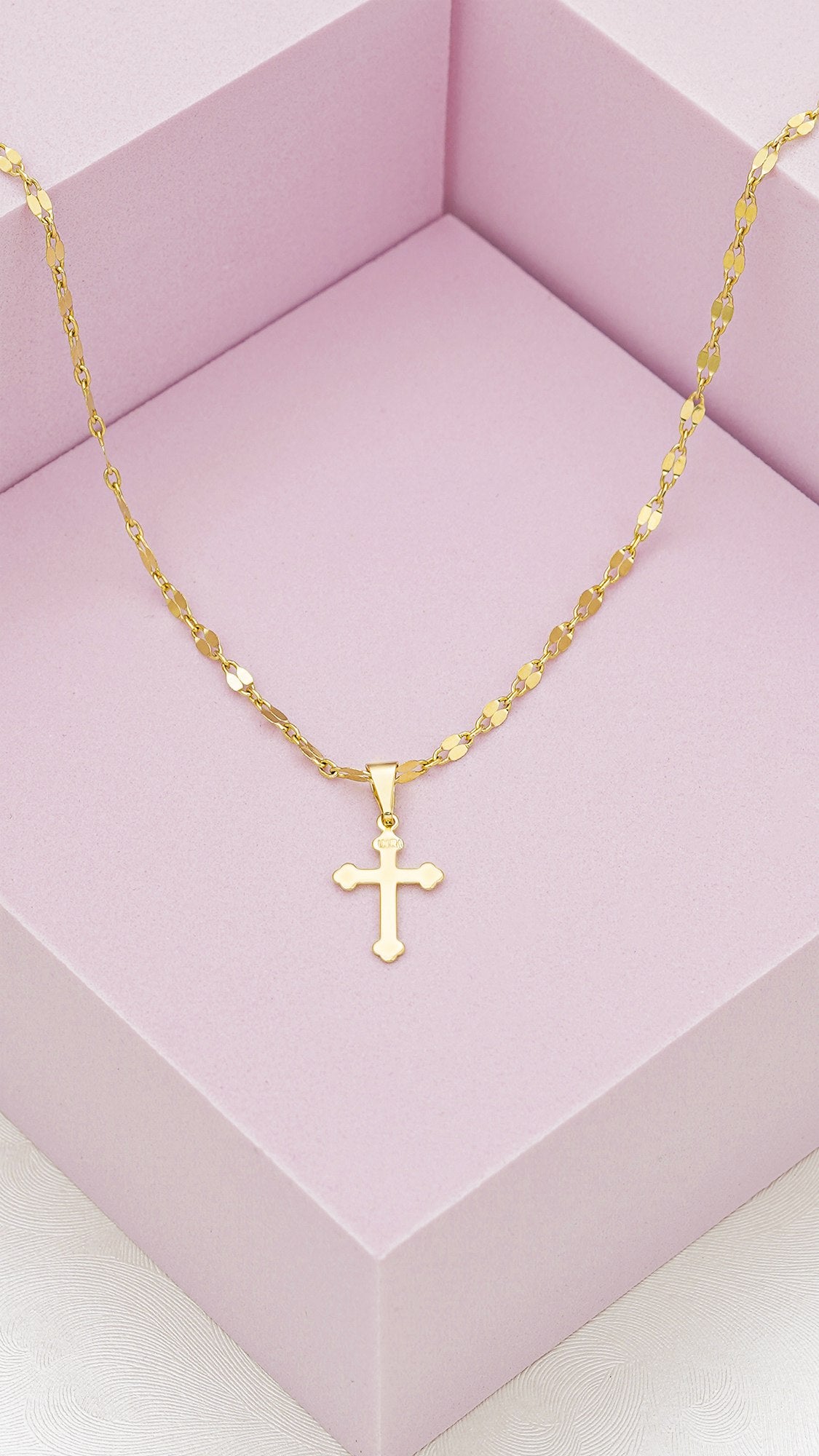 Square Mirror Chain Necklace