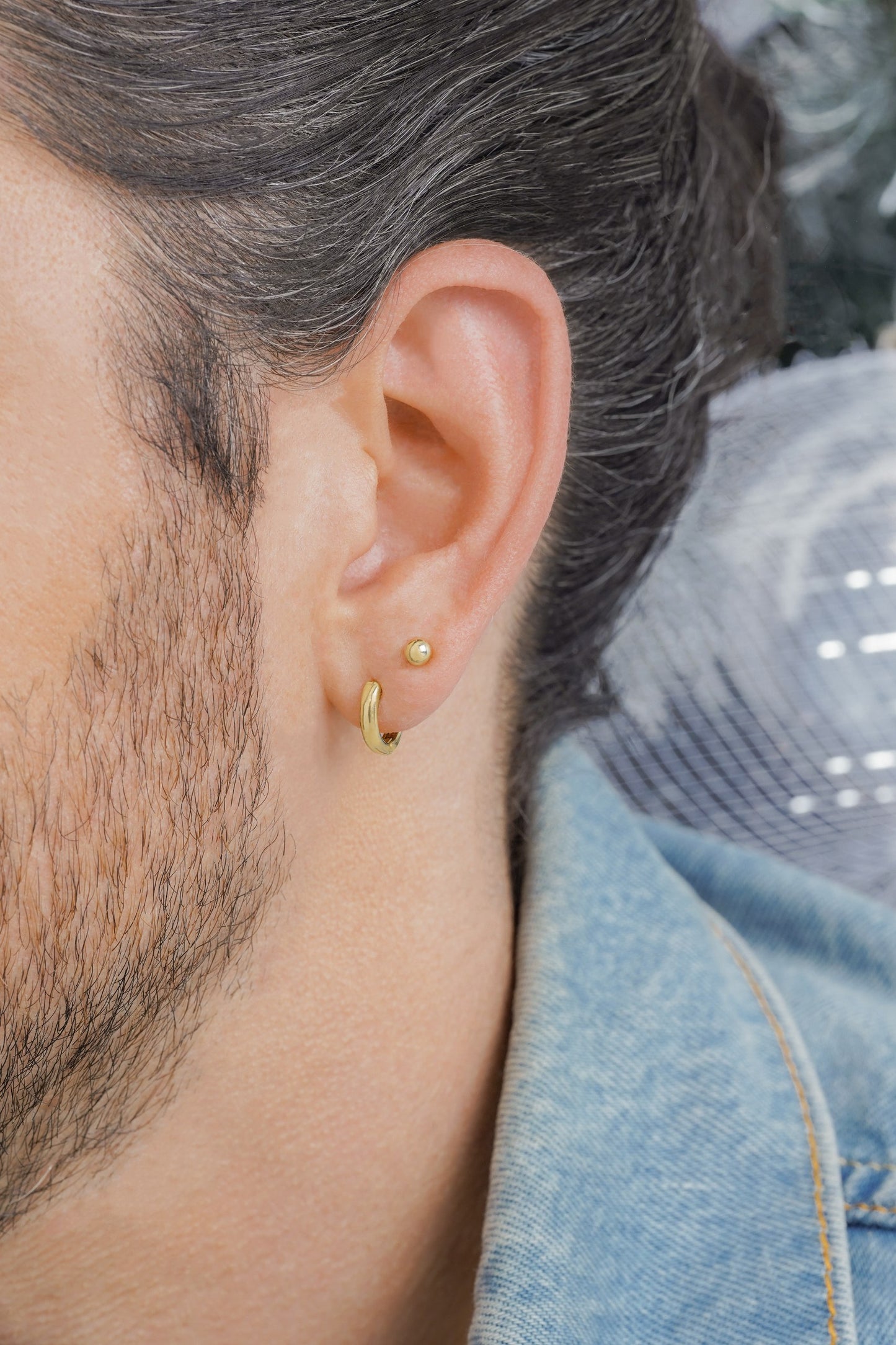 Plain Click Hoop Earrings
