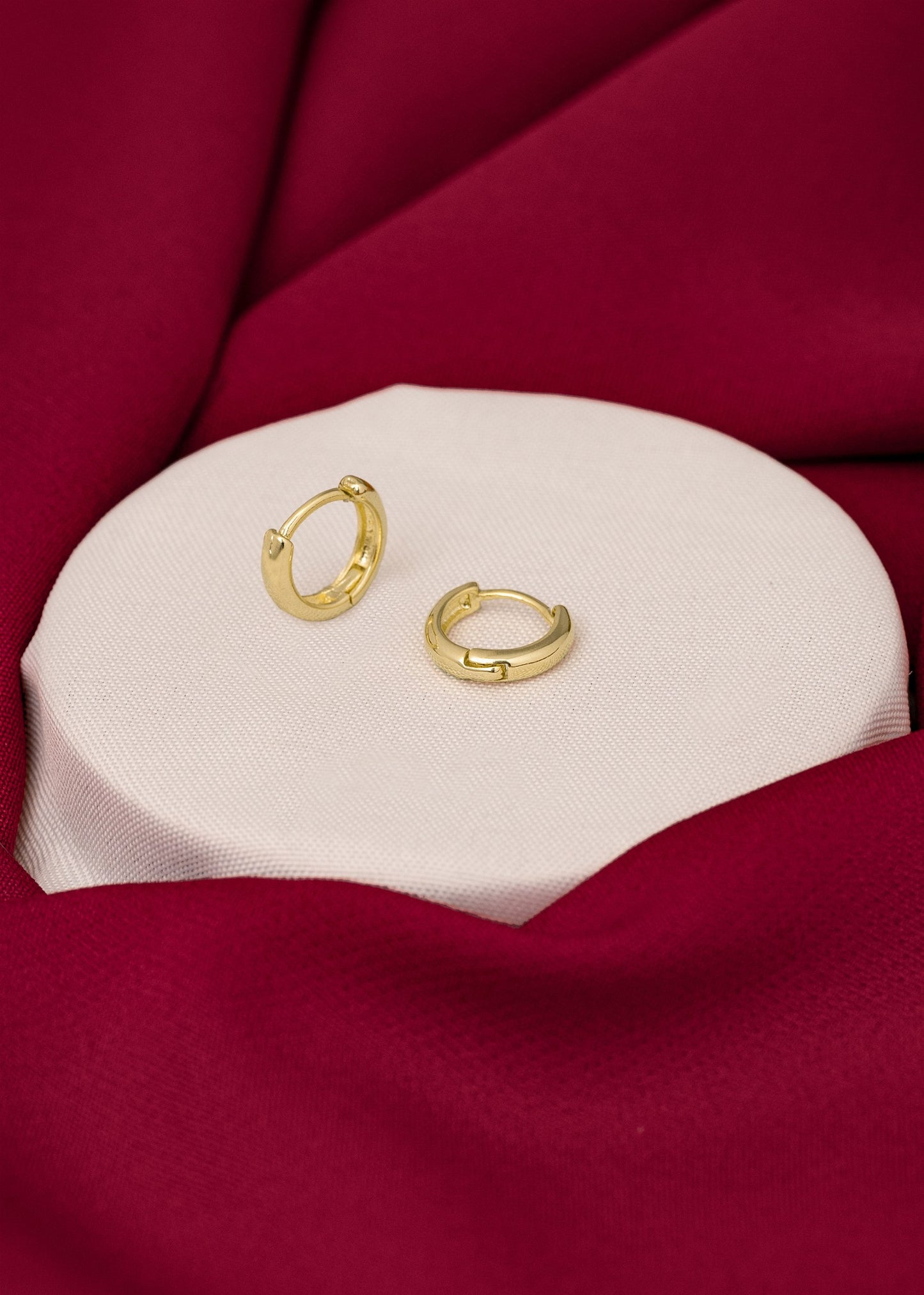 Plain Click Hoop Earrings