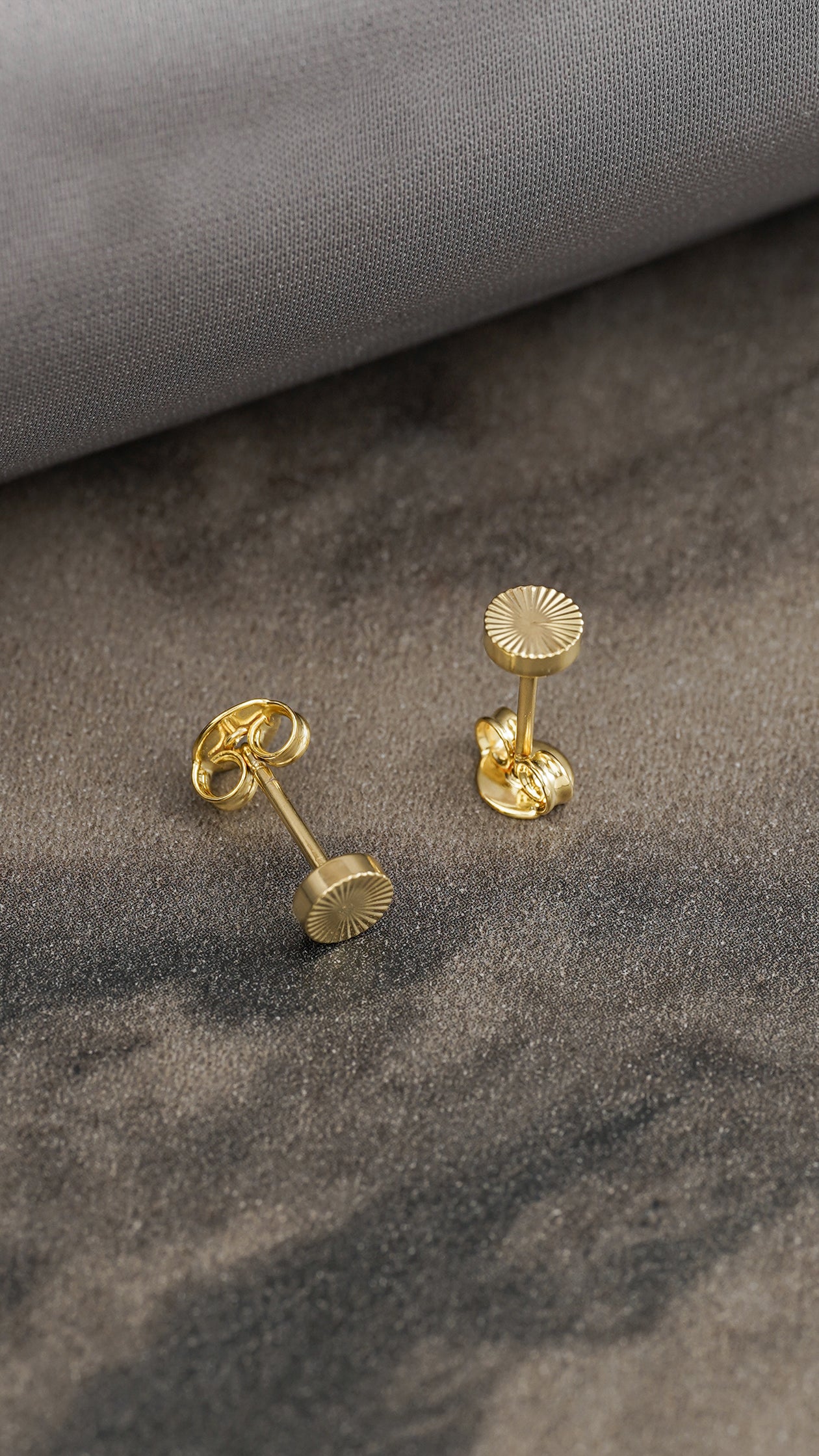 Flat Sun Earrings