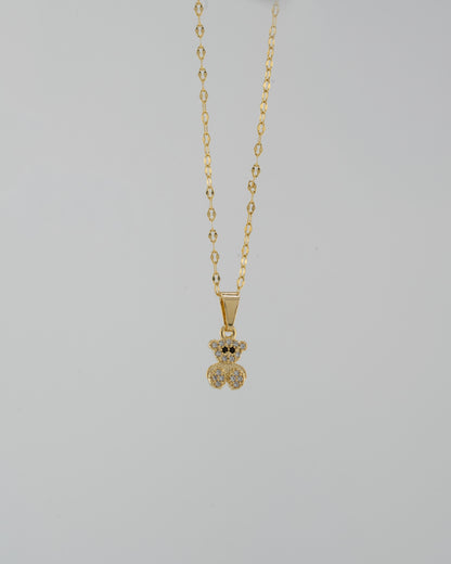 Teddy Bear CZ Pendant
