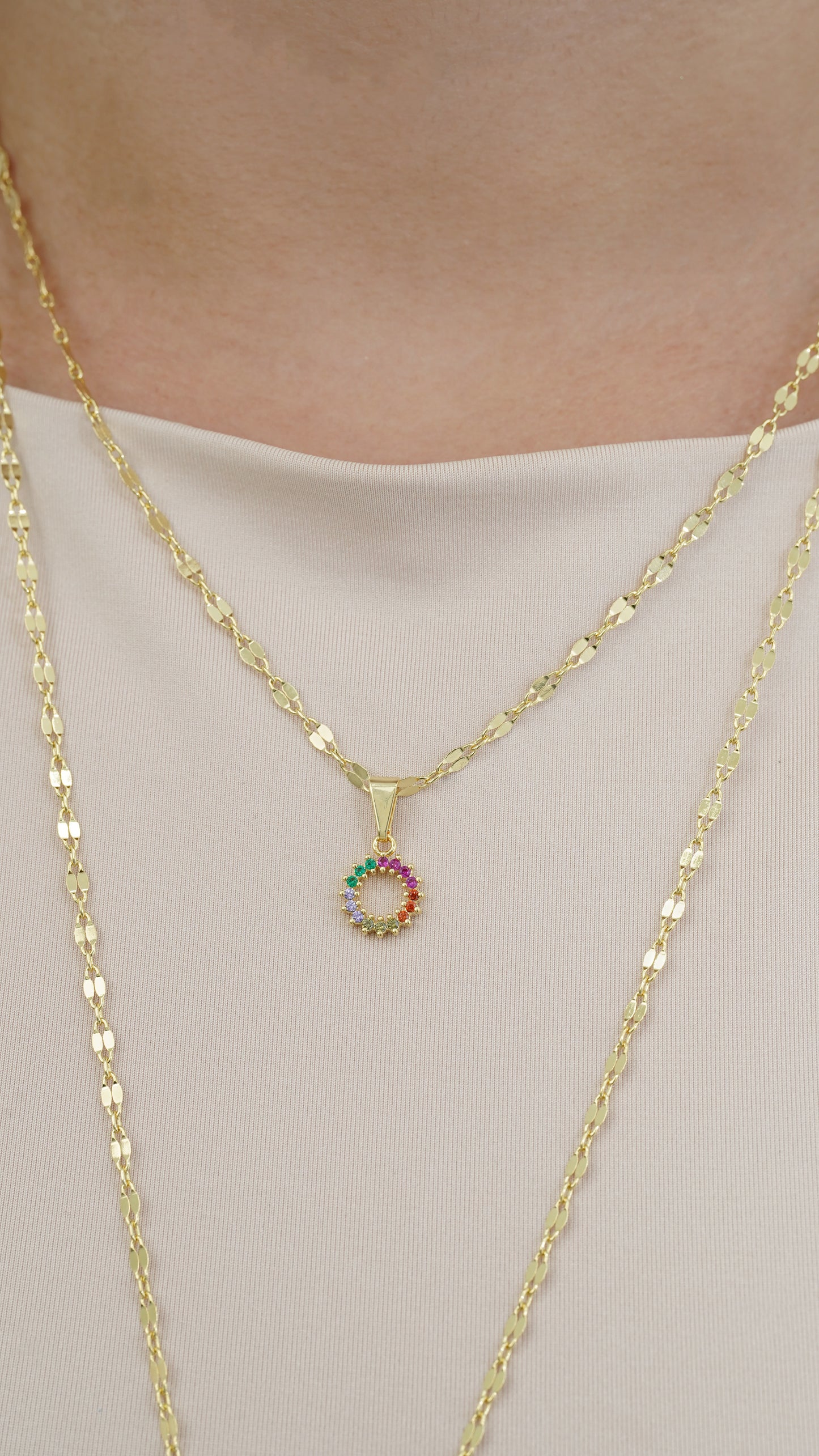 Square Mirror Chain Necklace