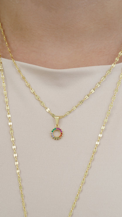 Square Mirror Chain Necklace