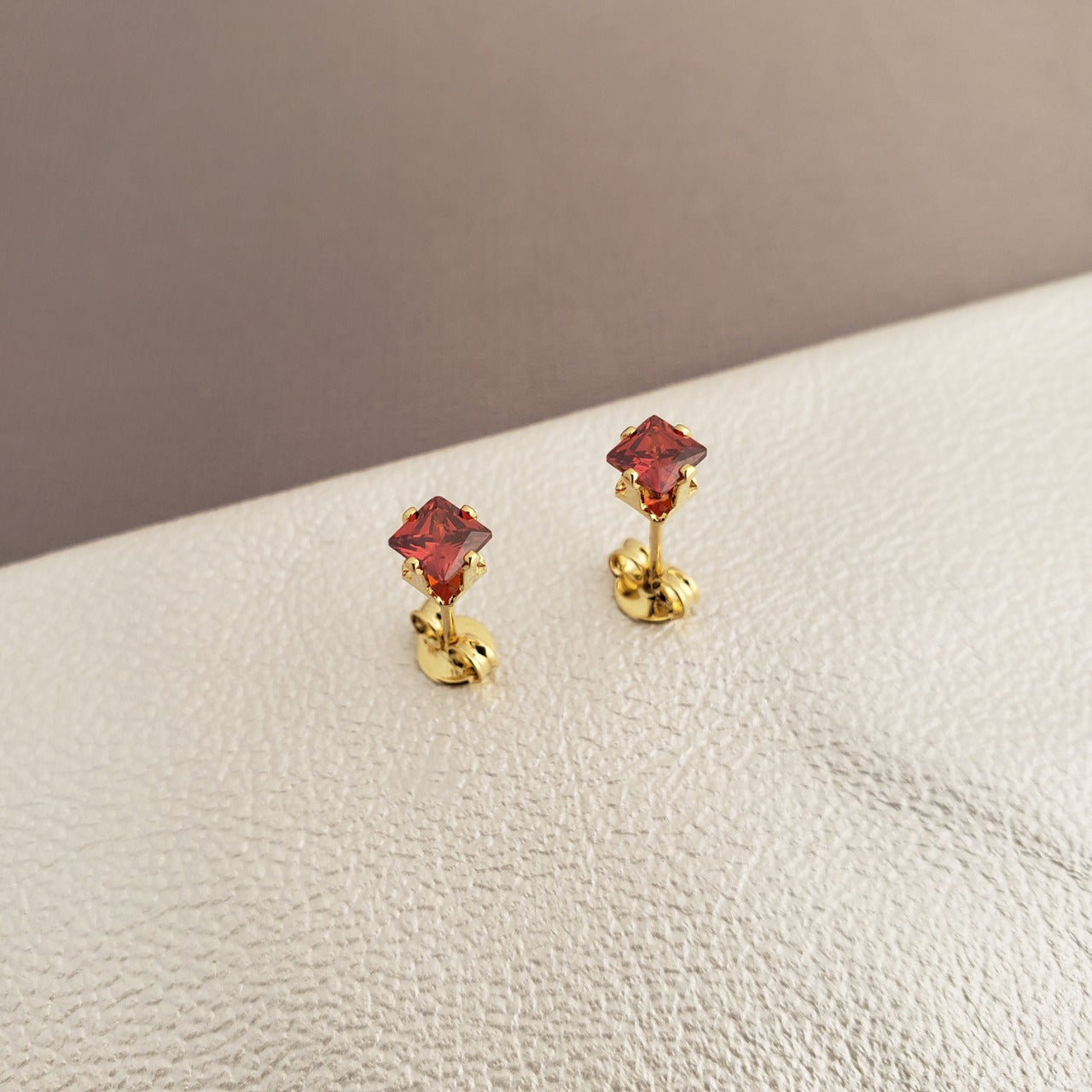 Square Zircon Earrings