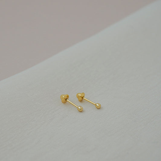 Ball Earrings 2mm