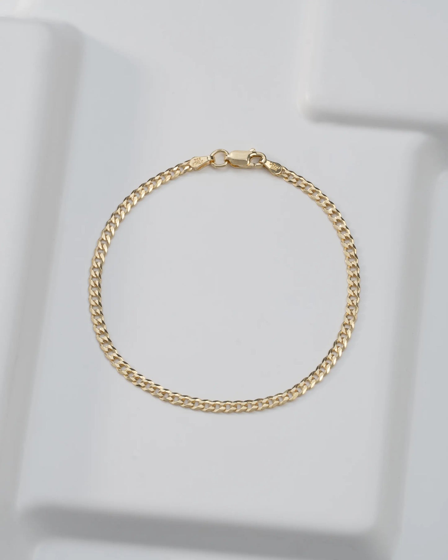 Cuban 3mm 925 Sterling Silver Bracelet