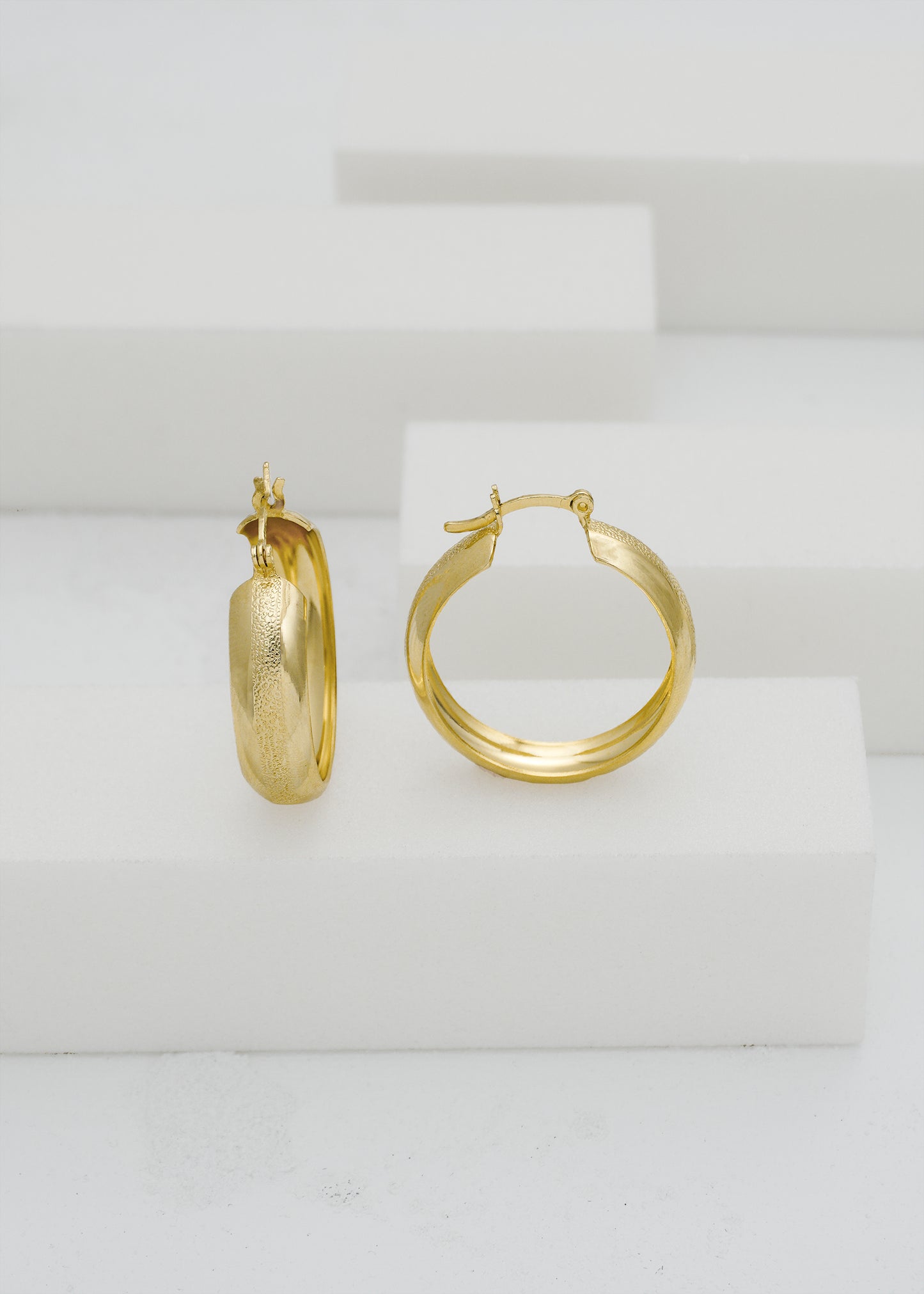 Gold Dust Hoop Earrings