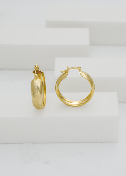 Gold Dust Hoop Earrings