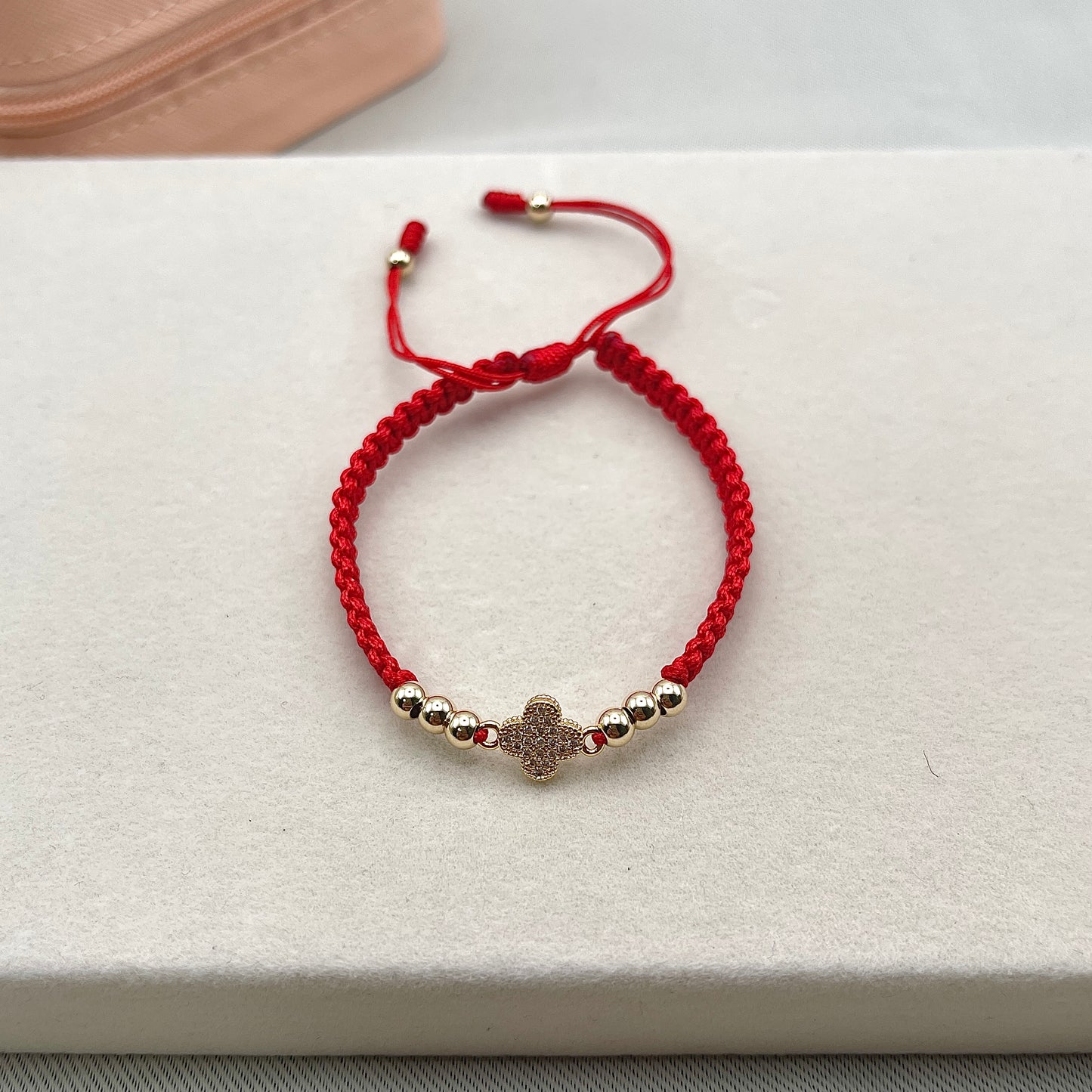 Sun Charm Smooth Beads Handmade Bracelet