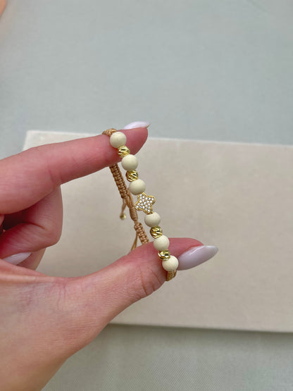 Sun Charm Italian Beads Handmade Bracelet