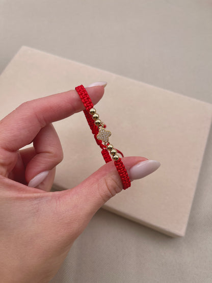 Sun Charm Smooth Beads Handmade Bracelet