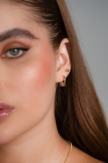 Trilogy Hoop Earrings