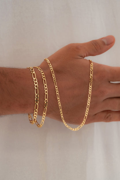 3 in 1 Diamantada Men Chain Necklace