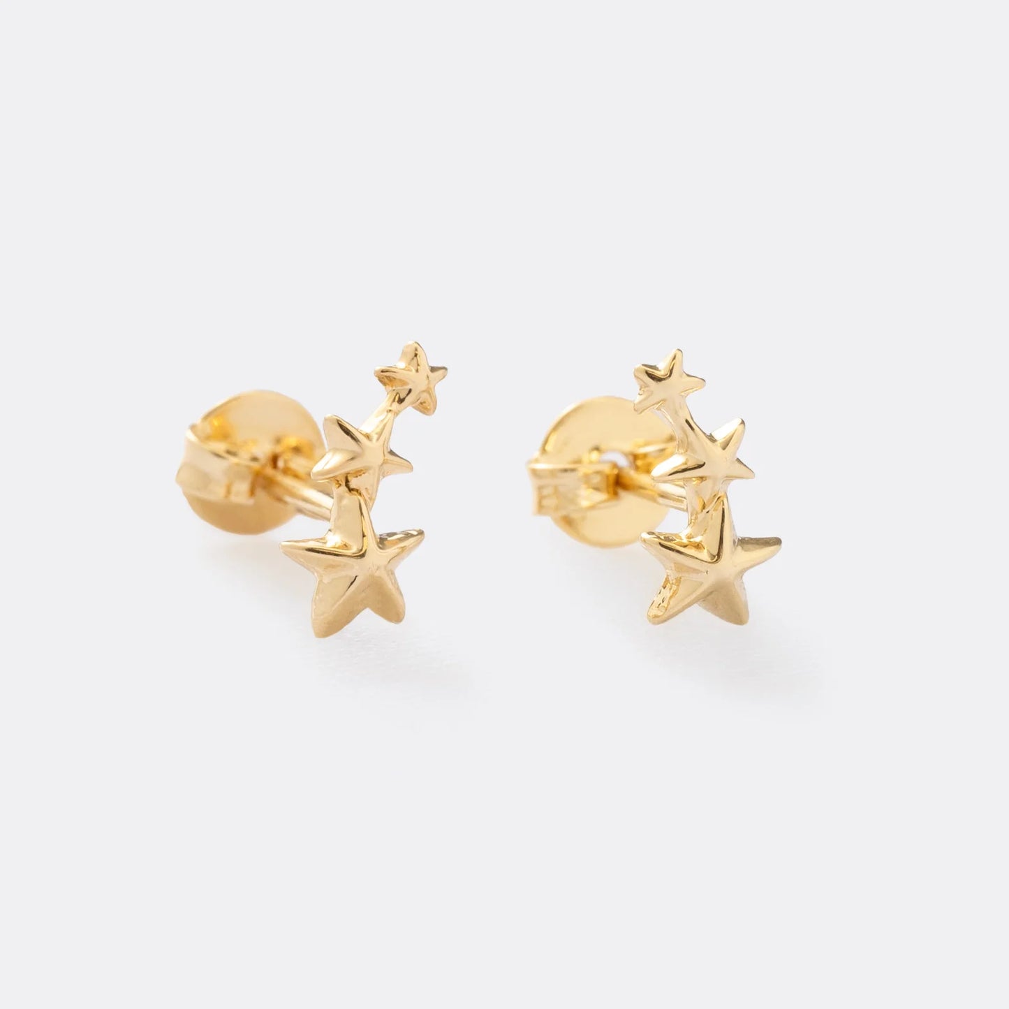 Triple Stars Earrings