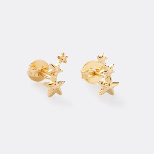 Triple Stars Earrings