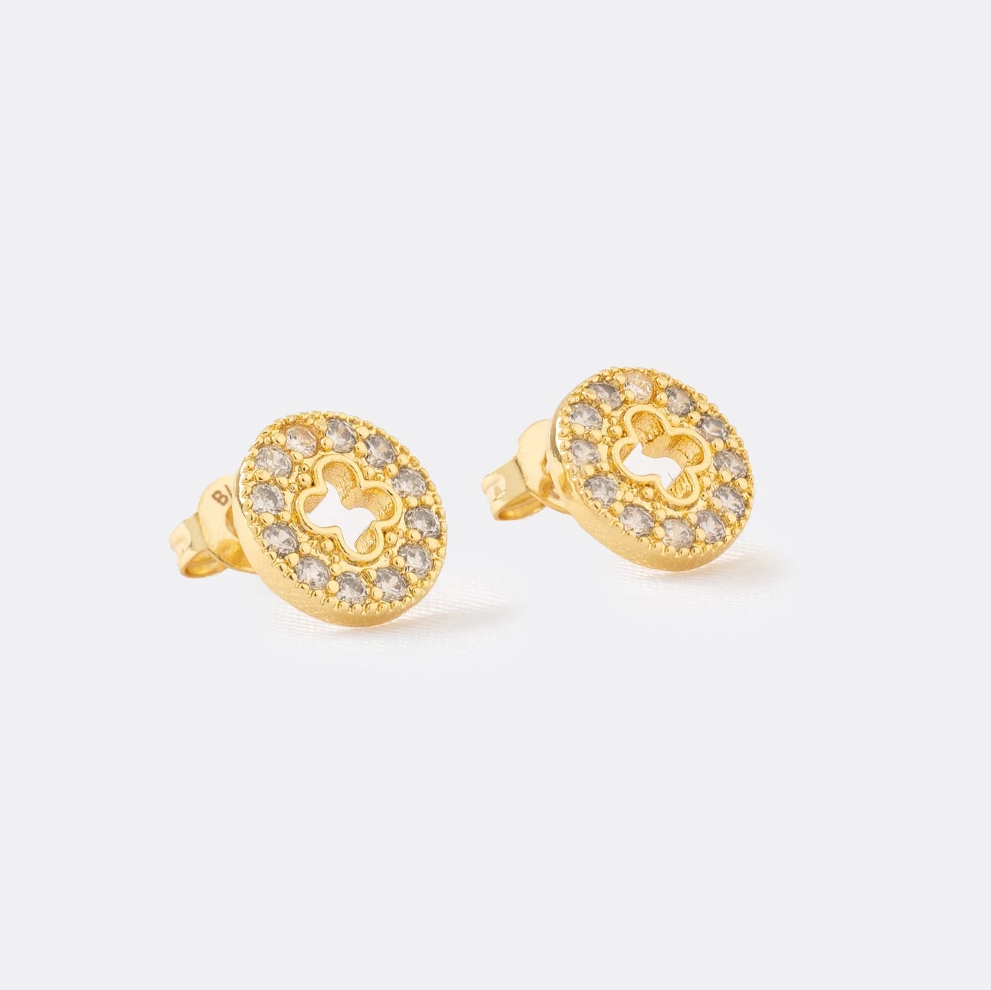 Clover Round Earrings