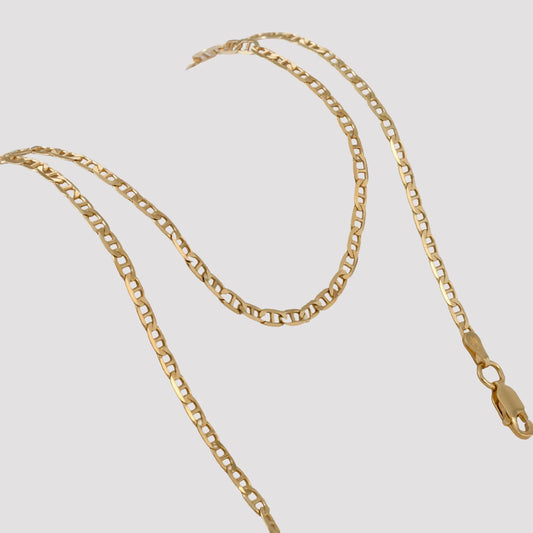 Marine 925 Sterling Silver Chain Necklace