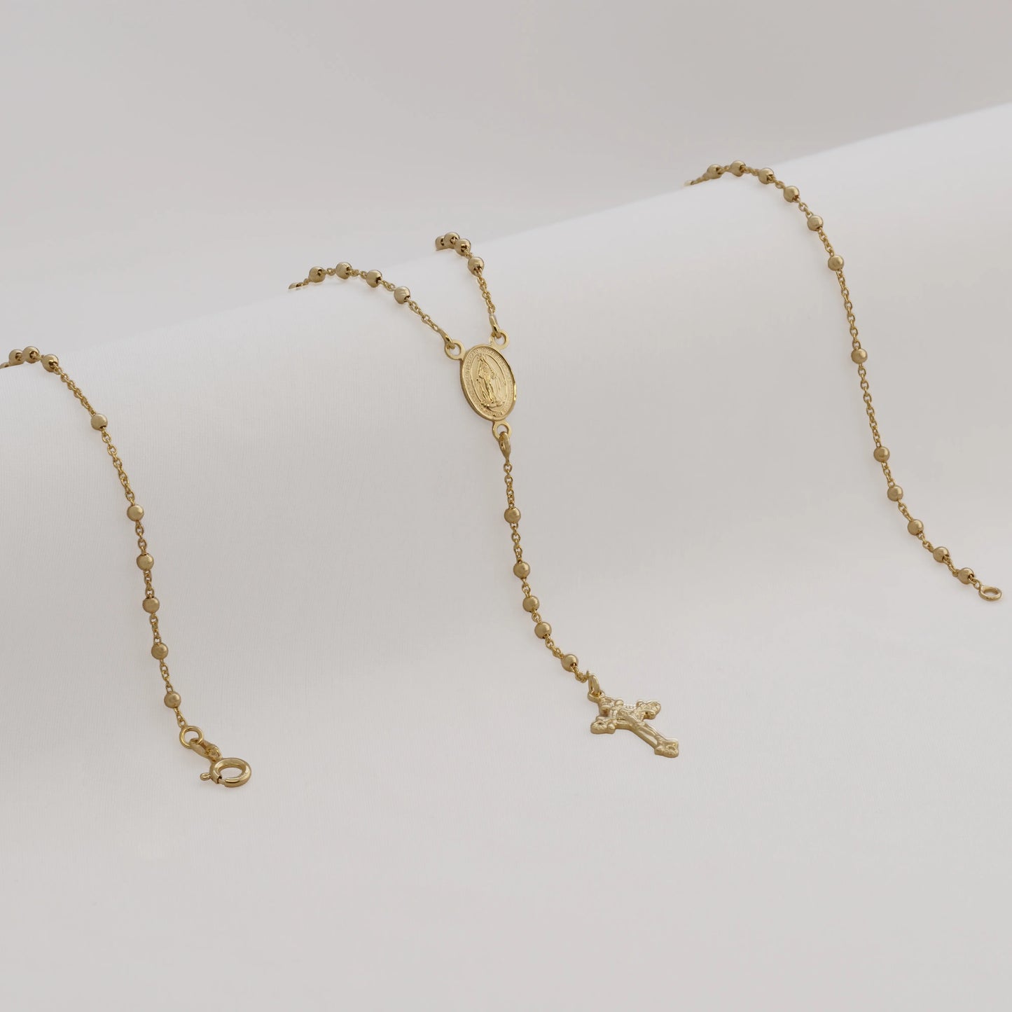 Rosary 925 Sterling Silver Chain Necklace