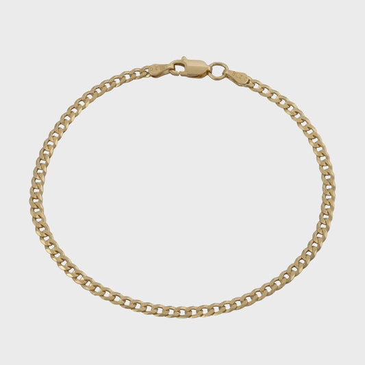 Cuban 3mm 925 Sterling Silver Bracelet