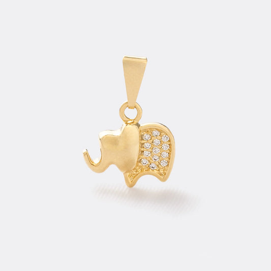 Zirconia Elephant Pendant