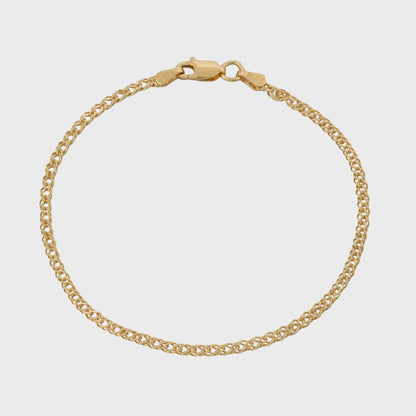Crossed Cuban Bracelet