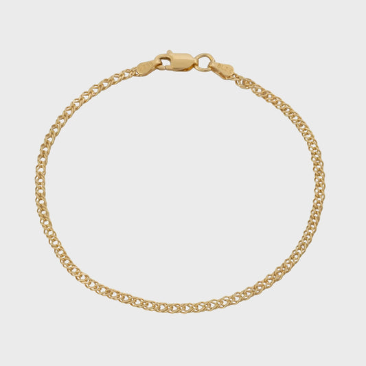 Crossed Cuban Bracelet