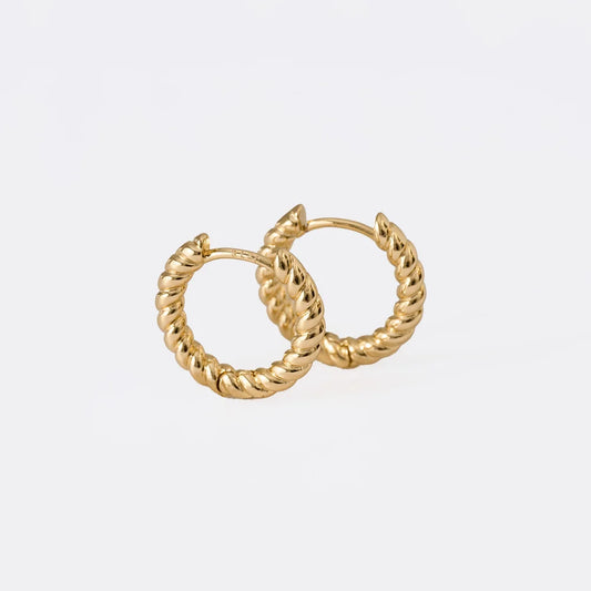 Curly Hoop Earrings