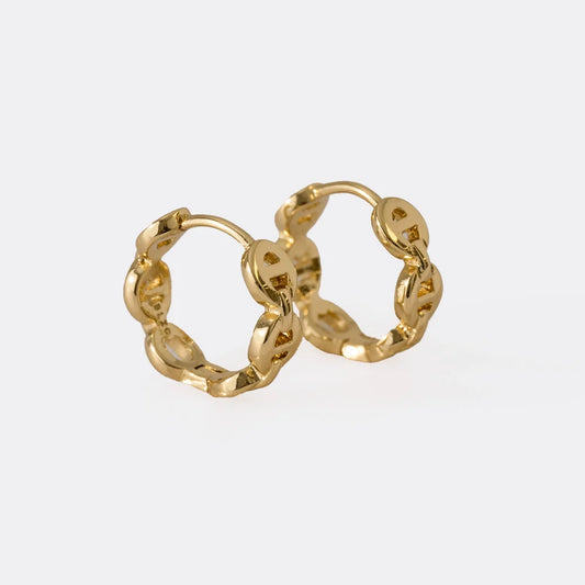 G P Hoop Earrings