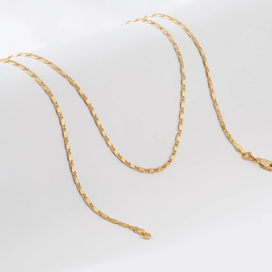 Tejido Plano Chain Necklace