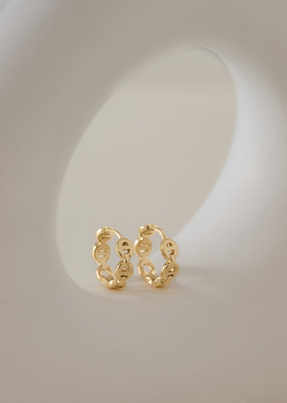 G P Hoop Earrings