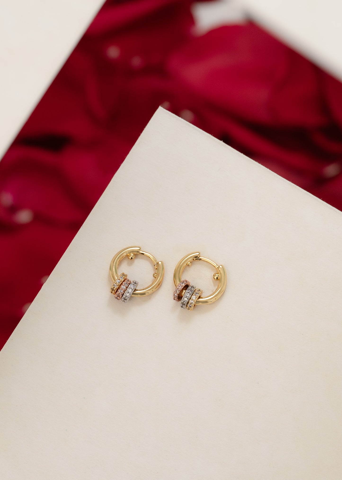 Trilogy Hoop Earrings