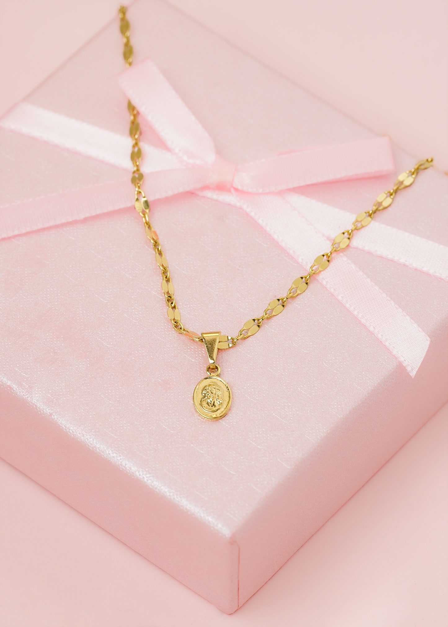 Square Mirror Chain Necklace