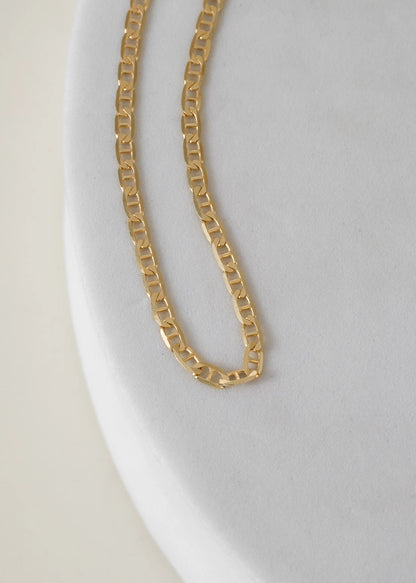 Marine 925 Sterling Silver Chain Necklace
