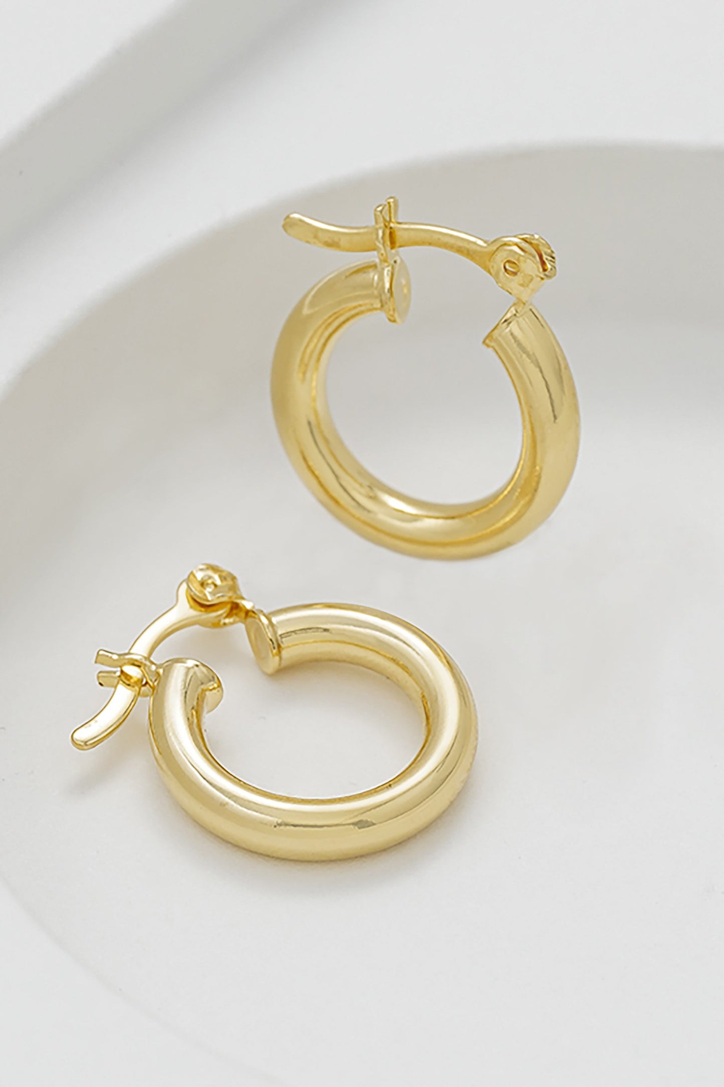Tubular Small Hoop Earrings