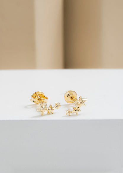 Triple Stars Earrings